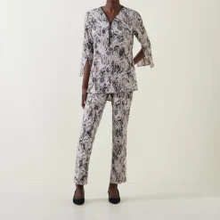 Sale High-Rise Snake Slim Leg Trousers Women Trousers & Shorts