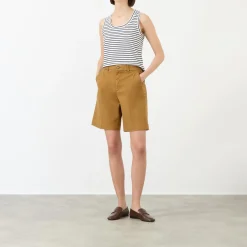 High-Rise Twill Shorts Women Trousers & Shorts