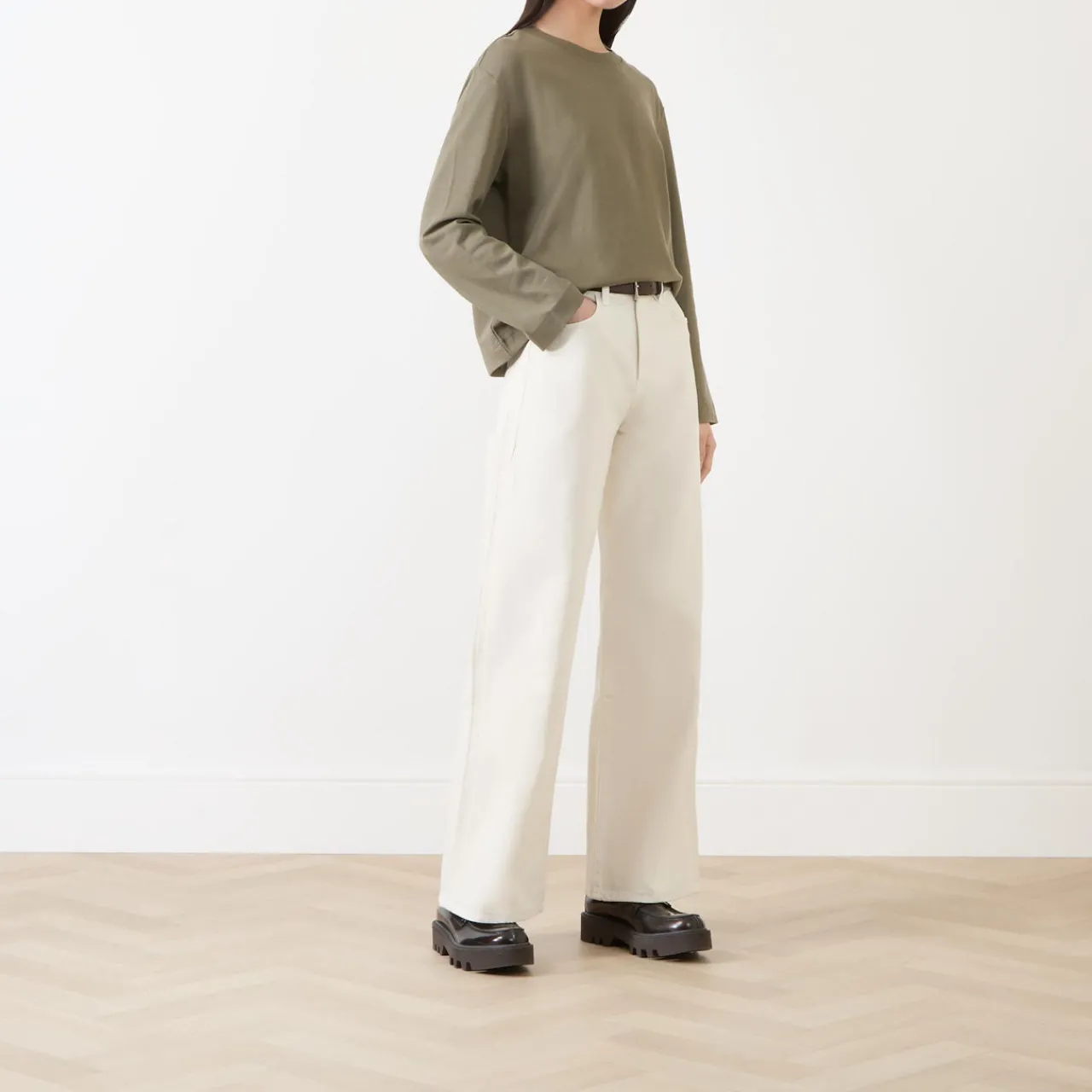 Discount High-Rise Wide Leg Jeans Women Denim