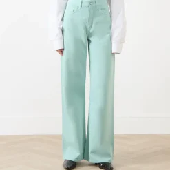 Outlet High-Rise Wide Leg Jeans Women Denim