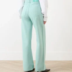 Outlet High-Rise Wide Leg Jeans Women Denim