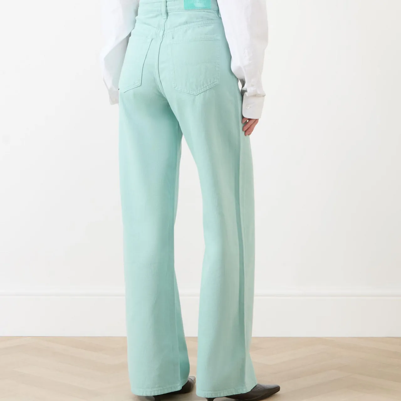 Outlet High-Rise Wide Leg Jeans Women Denim