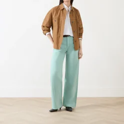 Outlet High-Rise Wide Leg Jeans Women Denim