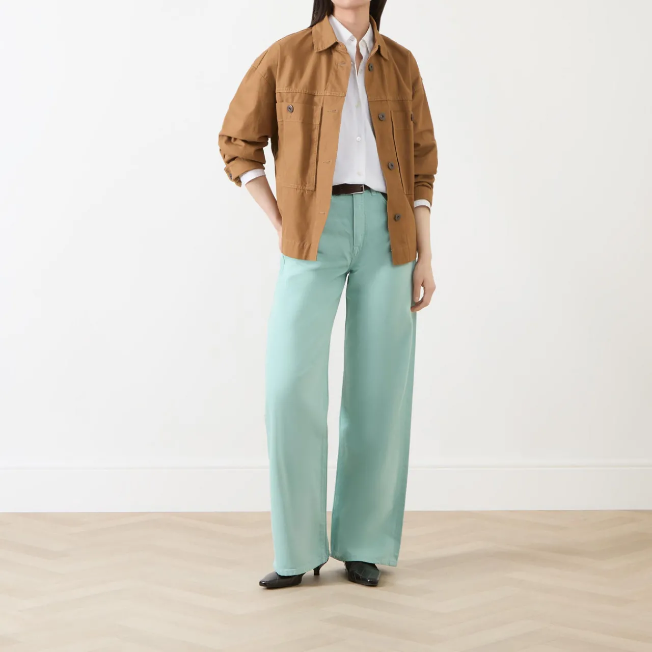 Outlet High-Rise Wide Leg Jeans Women Denim