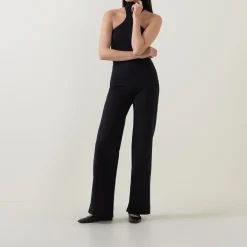 Discount High-Rise Wide Leg Trousers Women Trousers & Shorts
