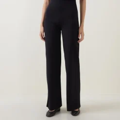 Discount High-Rise Wide Leg Trousers Women Trousers & Shorts