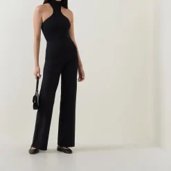 Discount High-Rise Wide Leg Trousers Women Trousers & Shorts