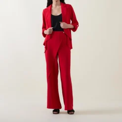 Sale High-Rise Wrap Trousers Women Trousers & Shorts