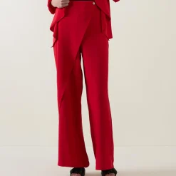 Sale High-Rise Wrap Trousers Women Trousers & Shorts