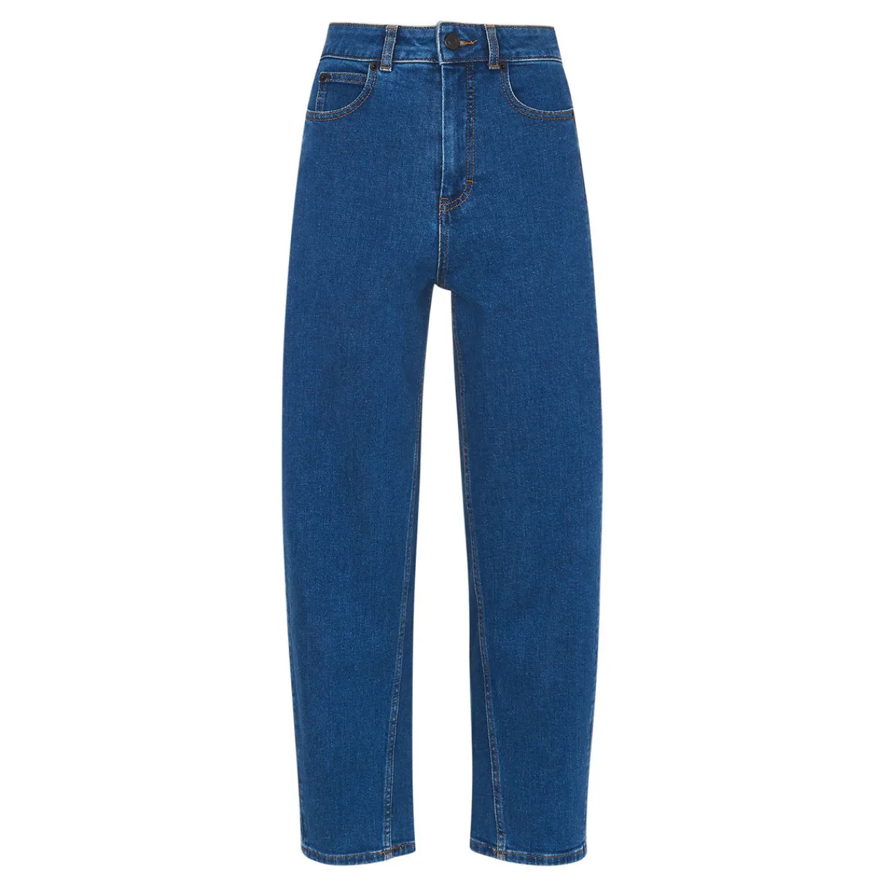 Best High-Waist Barrel Leg Jeans Women Denim