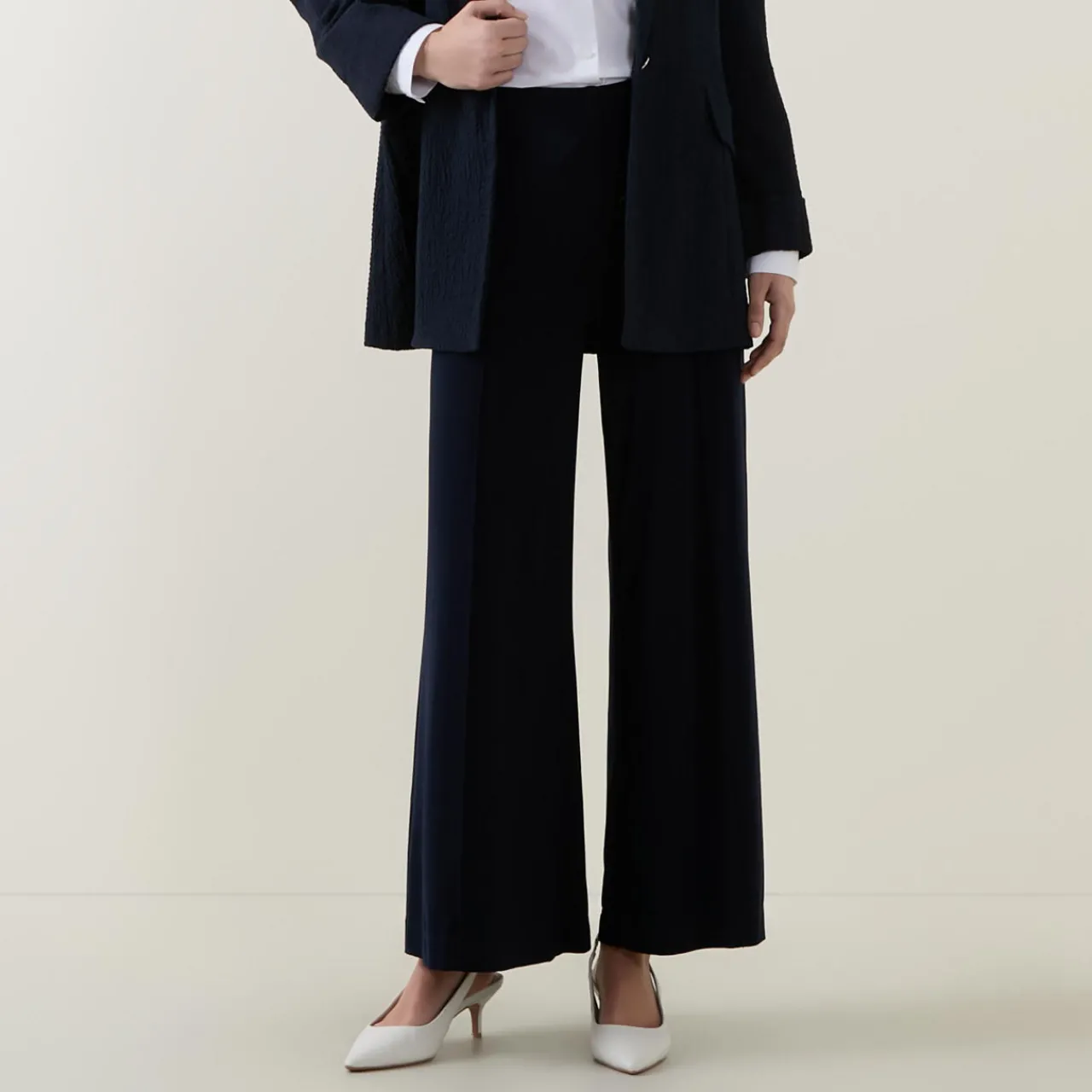 High-Waisted Wide-Leg Trousers Women Trousers & Shorts