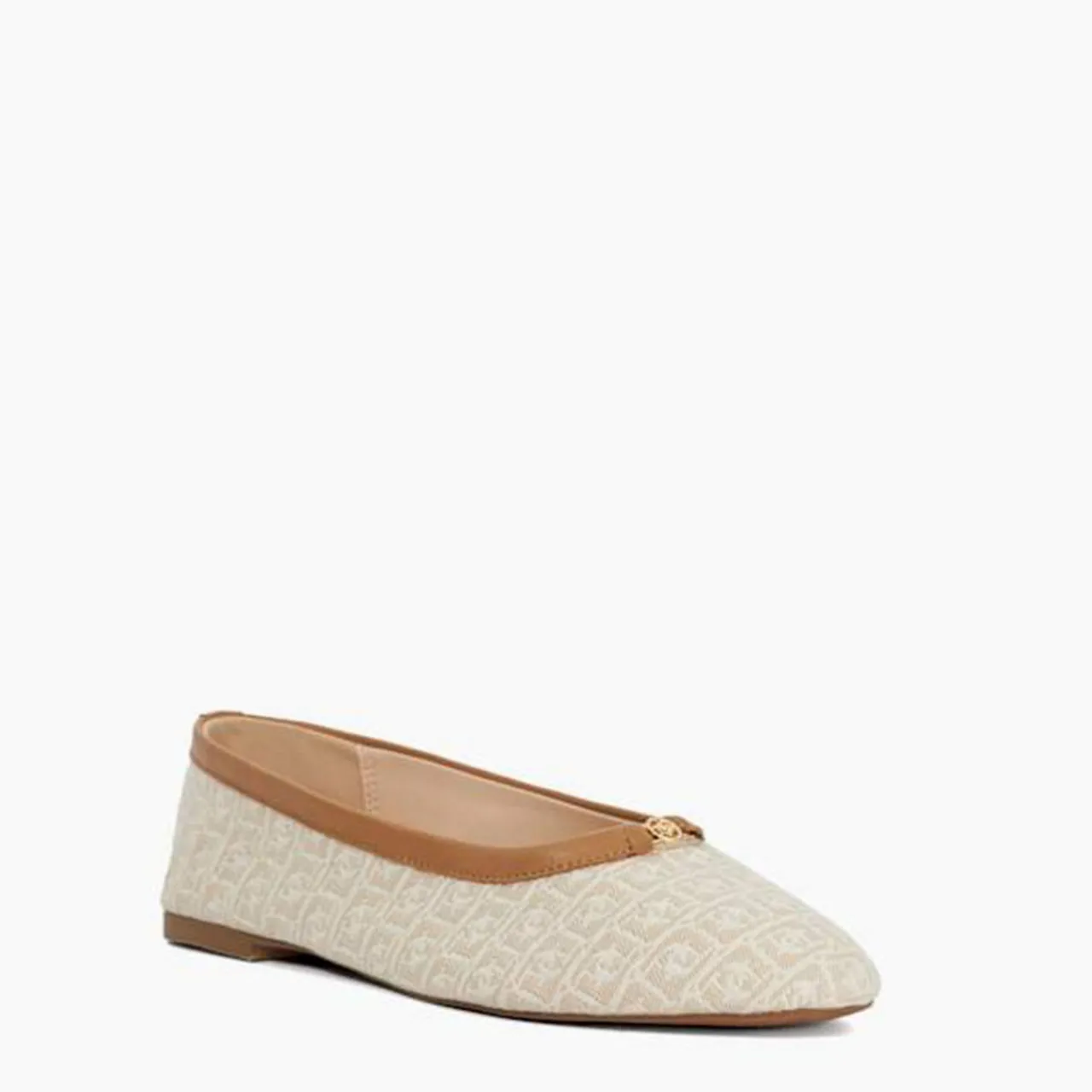 Discount Honestly Monogrammed Logo Trim Ballet Flats Women Flats