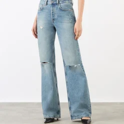 Hot Hugh High-Rise Wide Leg Jeans Women Denim