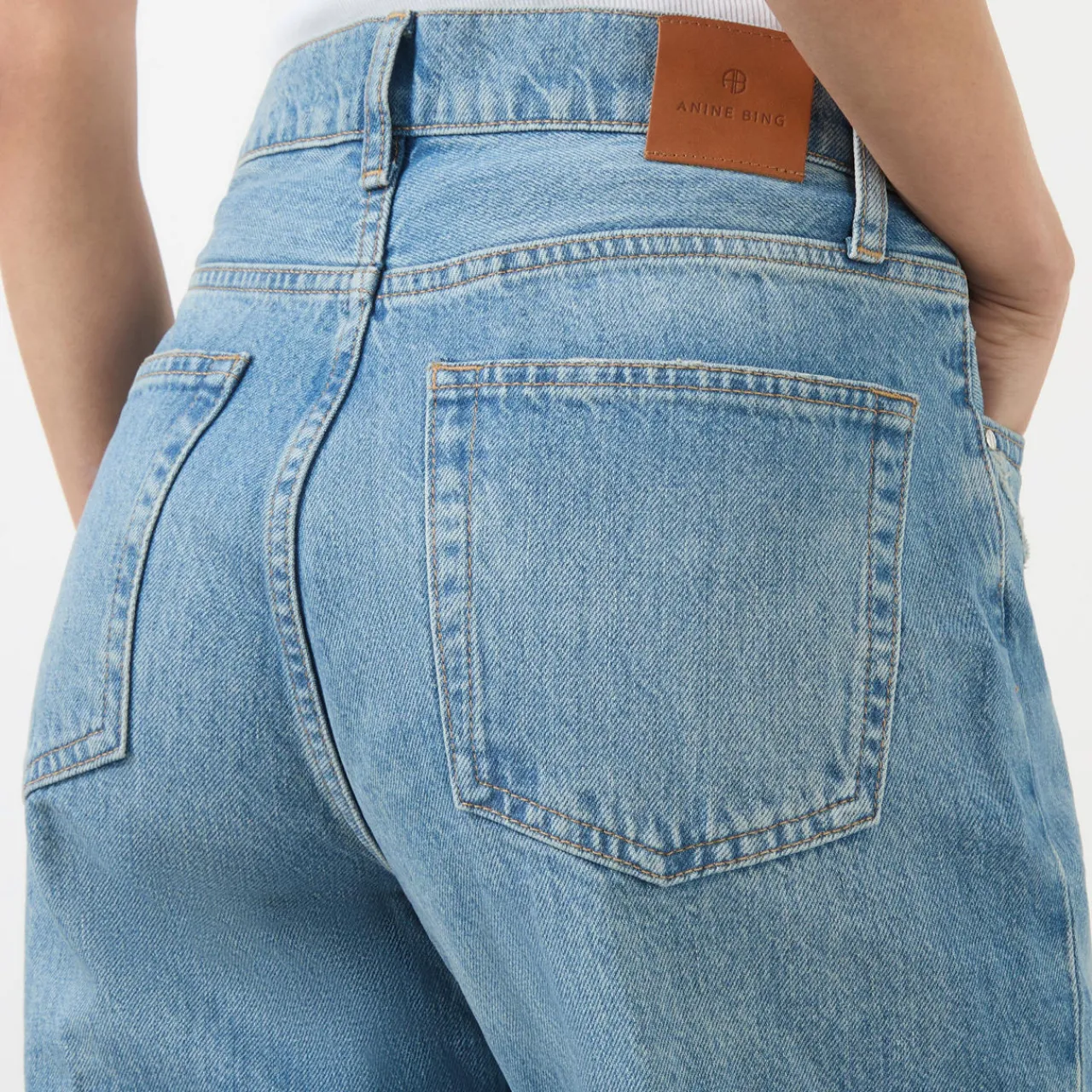Best Hugh Mid Rise Wide Leg Jeans Women Denim