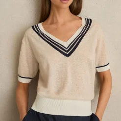 New Ida Fine-Knit Cricket Top Women Sweaters & Cardigans