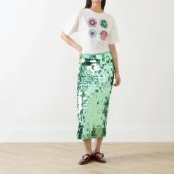 Sale Ihoed Sequin Skirt Women Skirts
