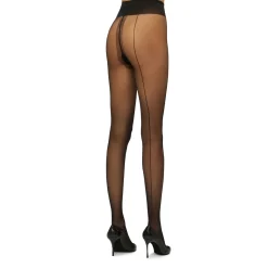 Discount Individual Back Seam Tights Black Women Hosiery