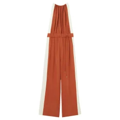 Inez Side Stripe Drawstring Jumpsuit Women Jumpsuits