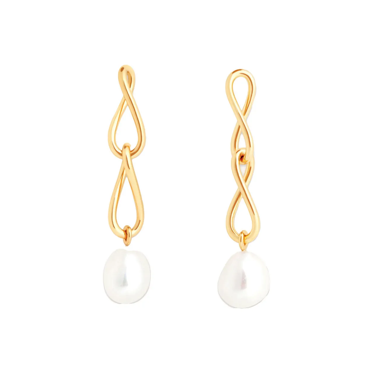 Best Infinite Pearl Drop Stud Earrings Women Earrings