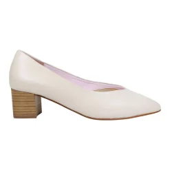 Clearance Ingrid Leather Block Heels Women Heels