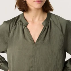 New Ioana Solid Blouse Women Tops