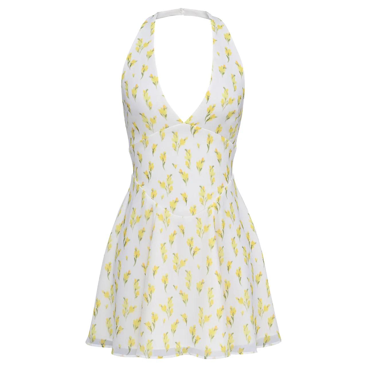 Hot Iris Halter Neck Mini Dress Women Dresses