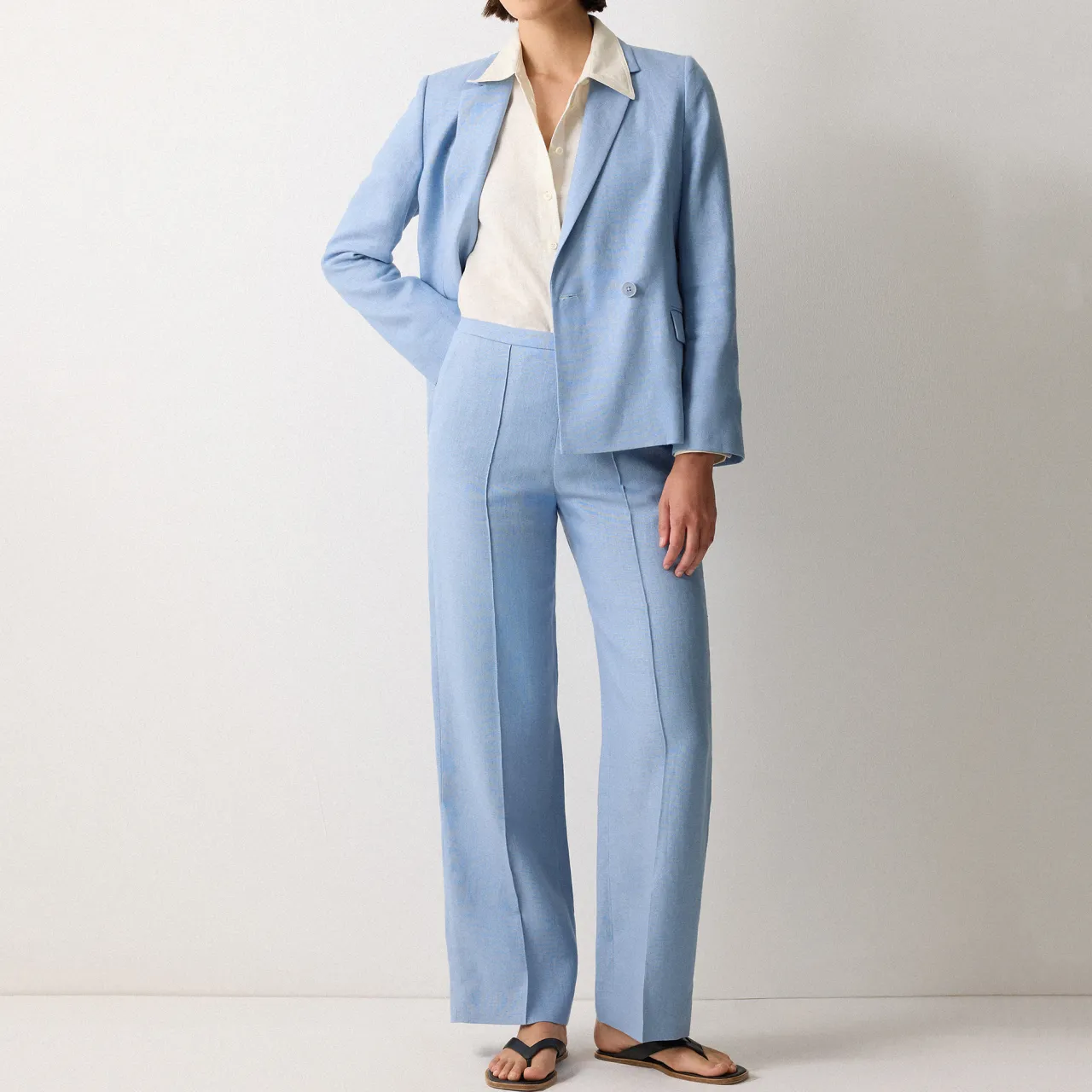 Clearance Irish Linen Palazzo Trousers Women Trousers & Shorts