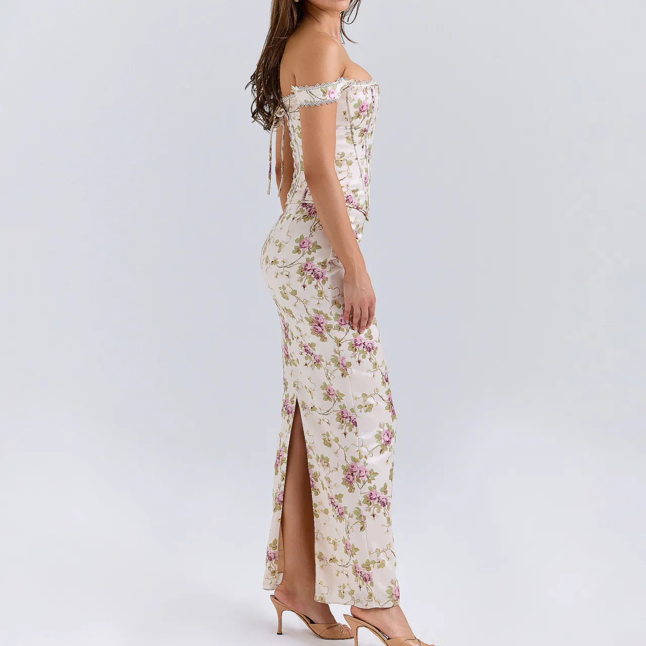 Online Isis Floral Corset Dress Women Dresses