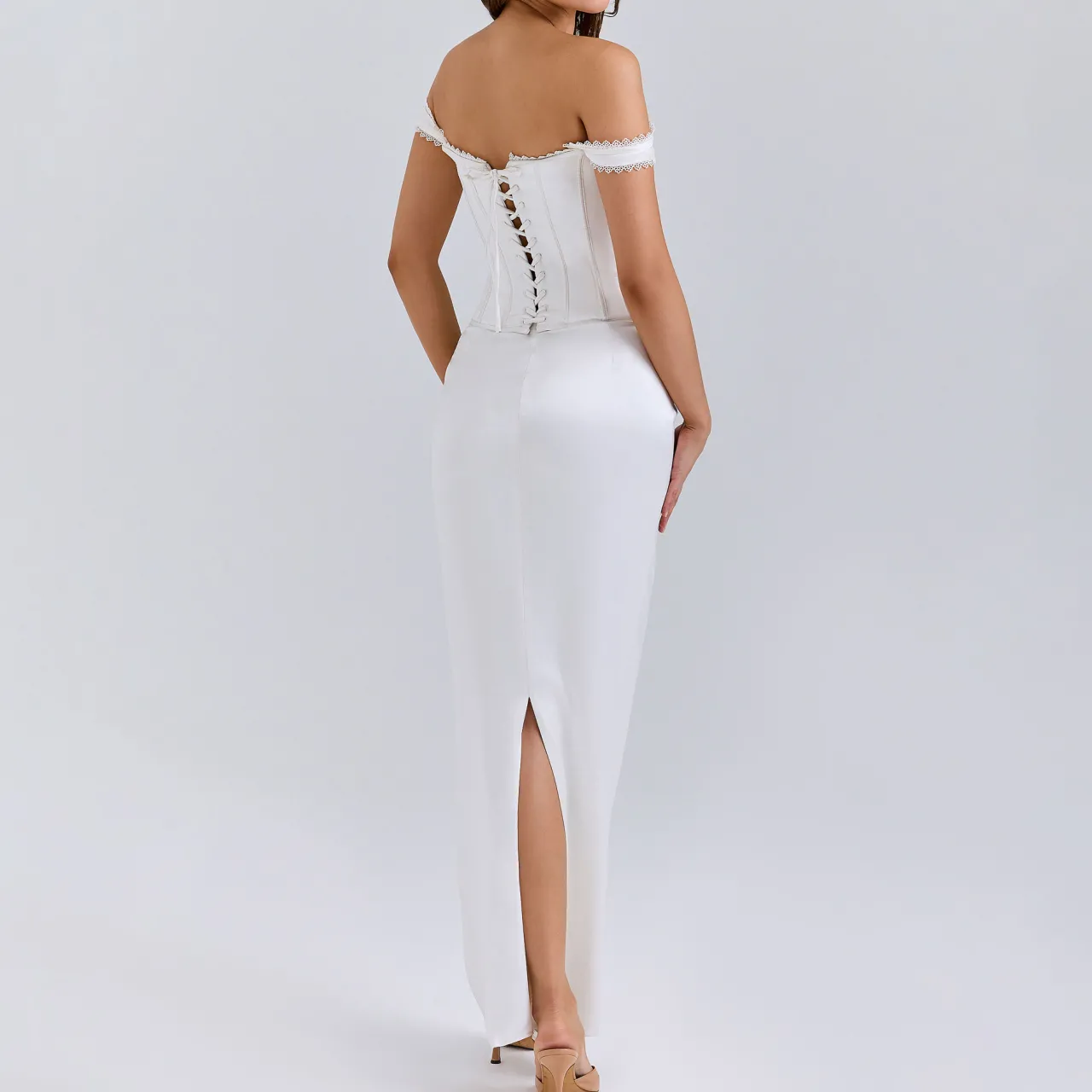 Best Isis Satin Corset Dress Women Dresses