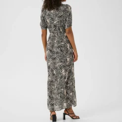 Hot Isolde Leaf Flared Dress Women Dresses
