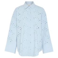 Iva Eyelet Lace Shirt Women Tops