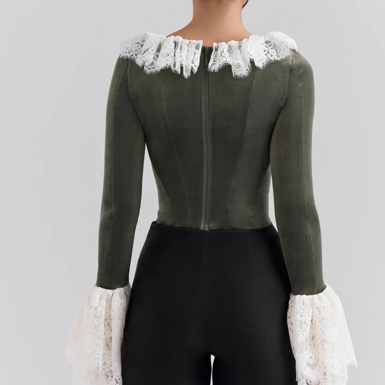 Best Jacinda Lace-Trim Corset Women Tops