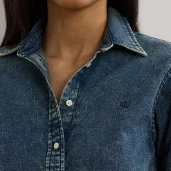 Online Jamelko Logo Denim Shirt Women Tops