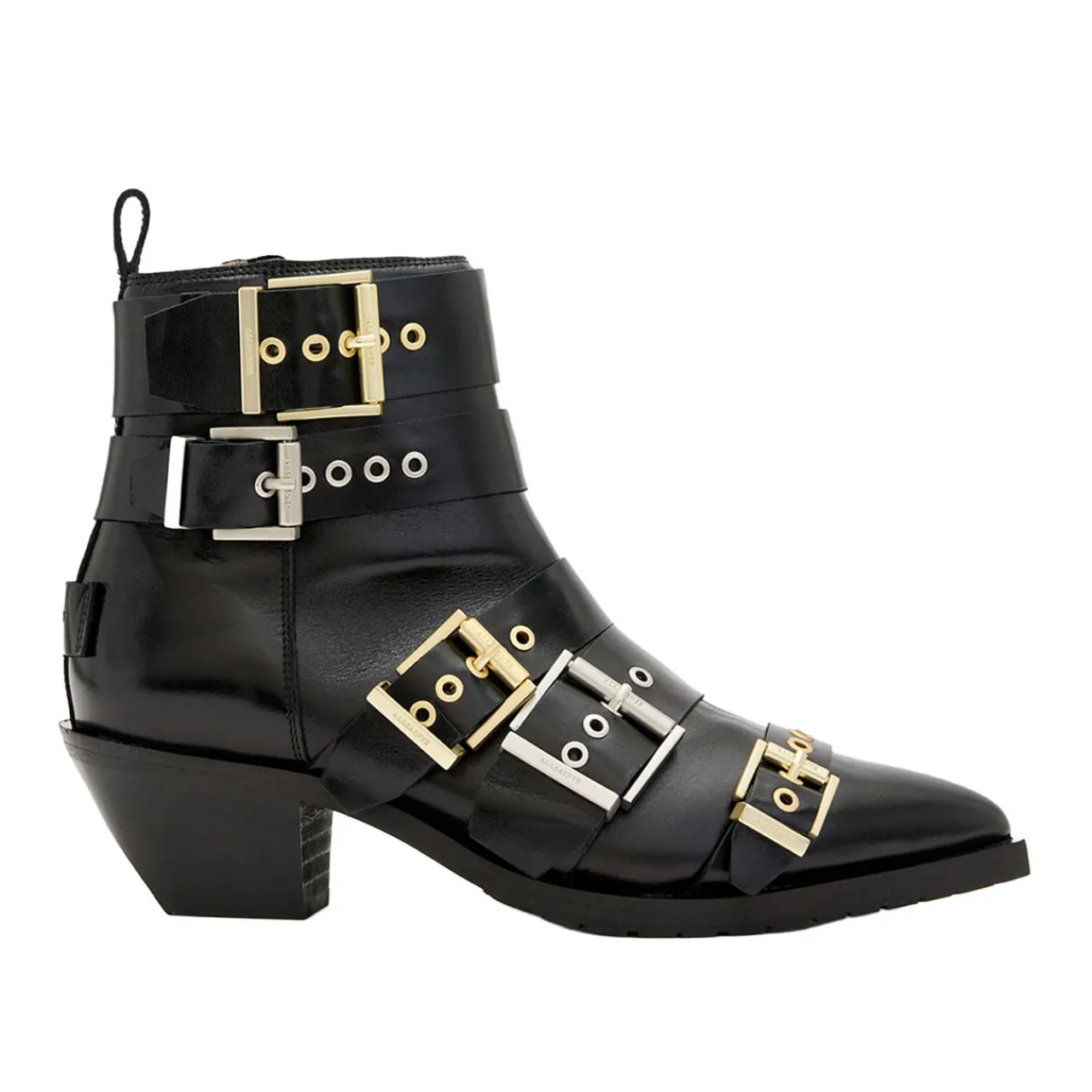 New Jane Buckle Leather Ankle Boots Women Boots