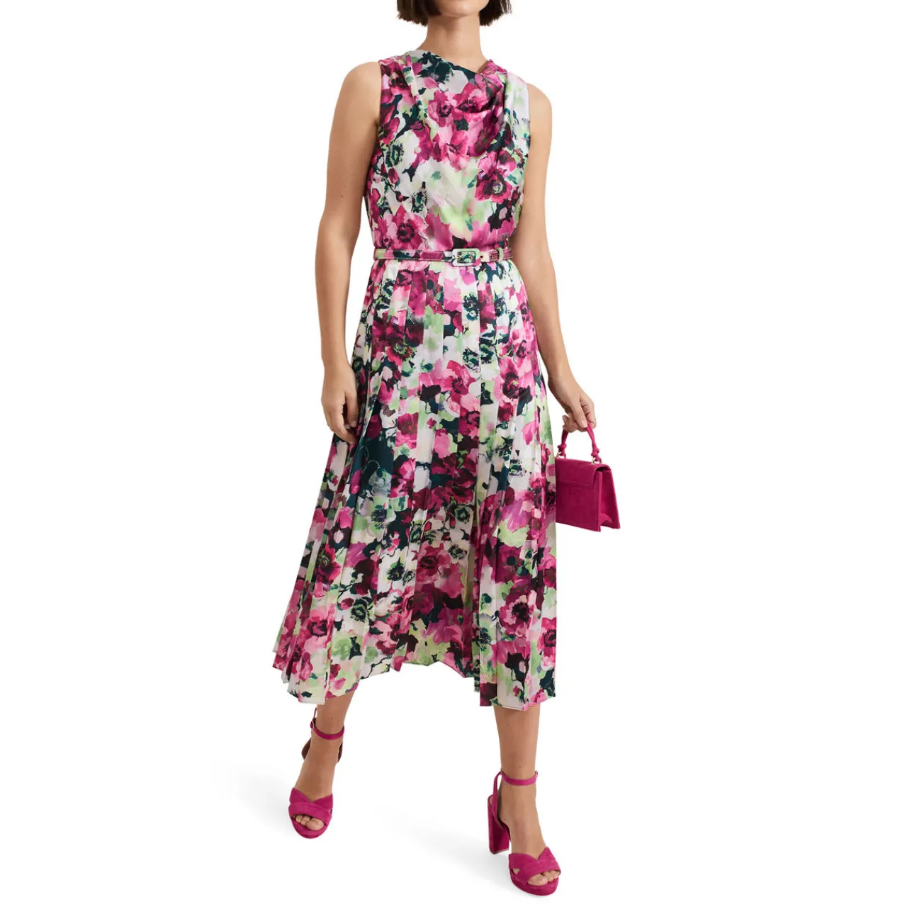 Online Janina Belted Floral Dress Women Dresses