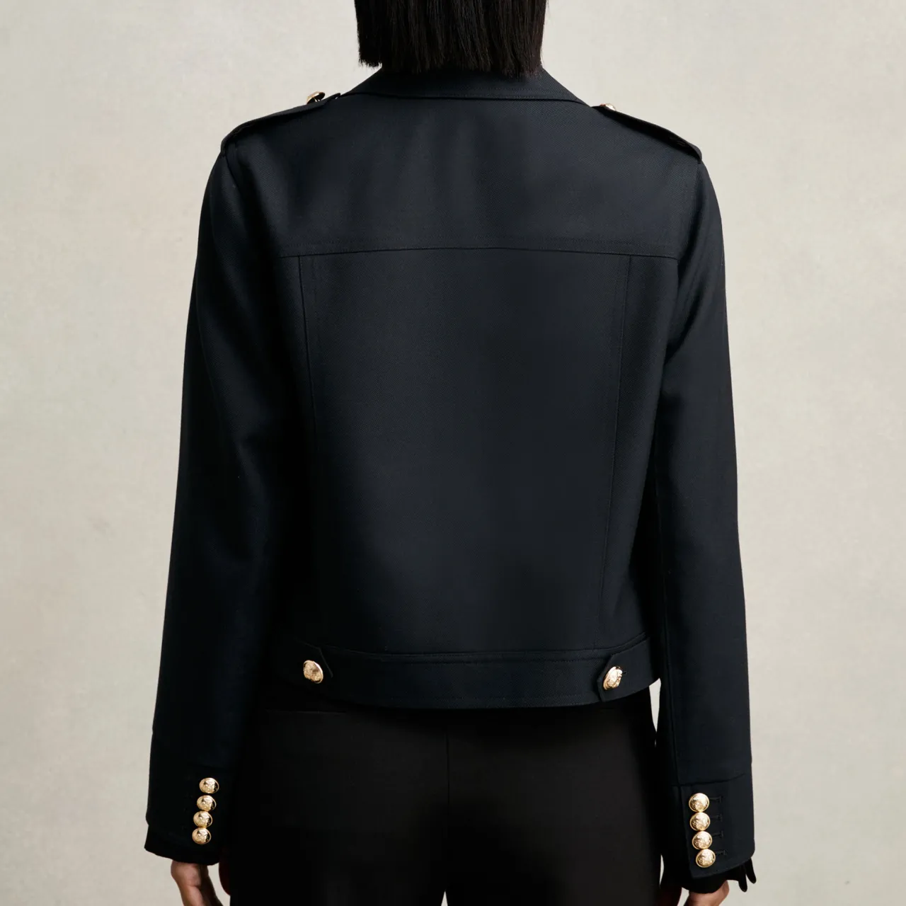 Best Jaque Wool Cropped Jacket Women Coats & Jackets
