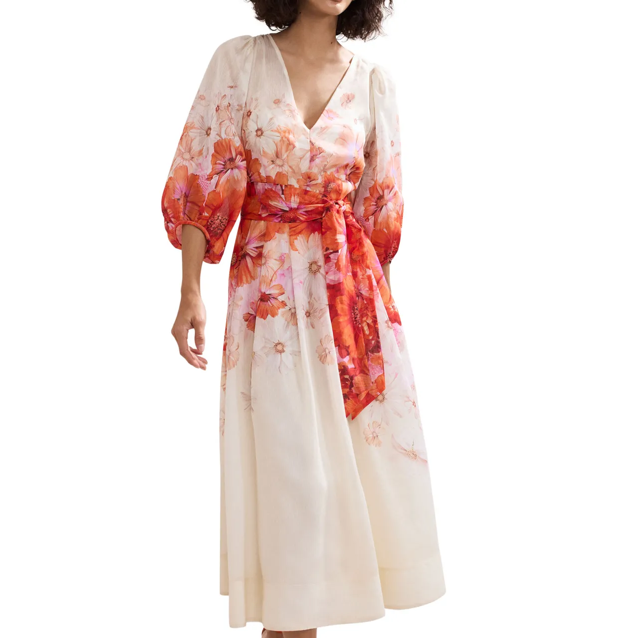 Discount Jaslyn Floral Flared Dress Women Dresses