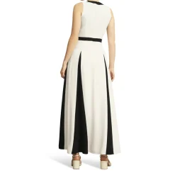 Best Jenn Two-Tone Pleated Dress Women Dresses