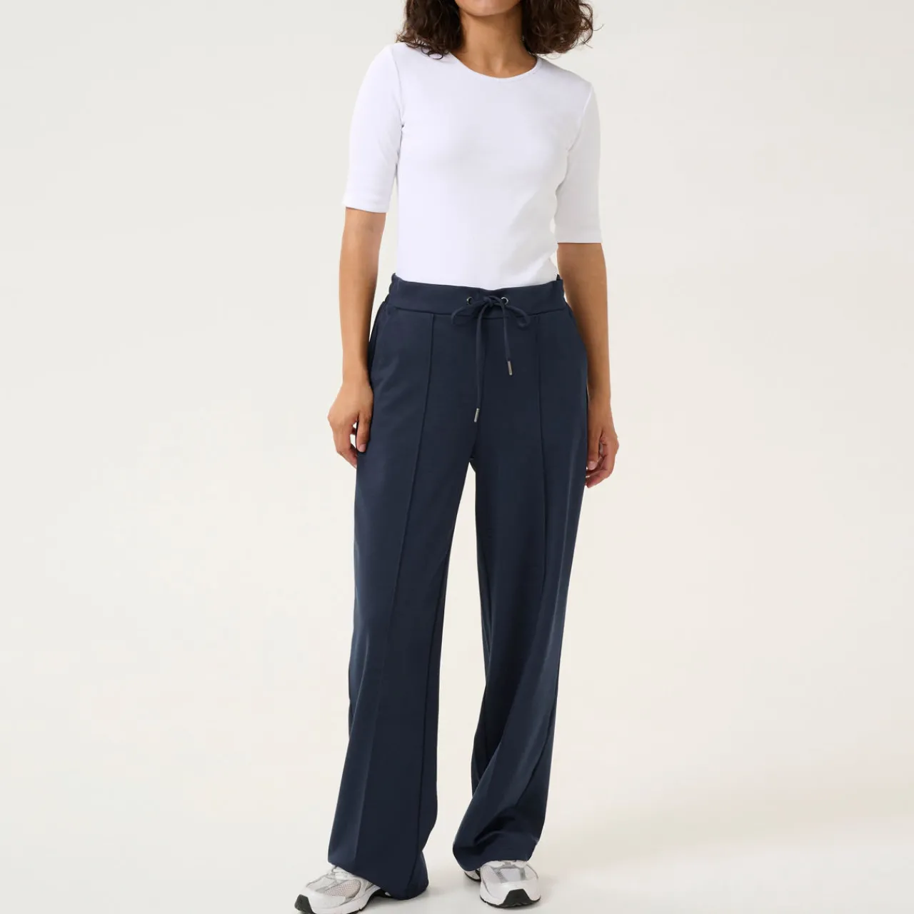 Discount Jenny Tie-Waist Wide Leg Trousers Women Trousers & Shorts