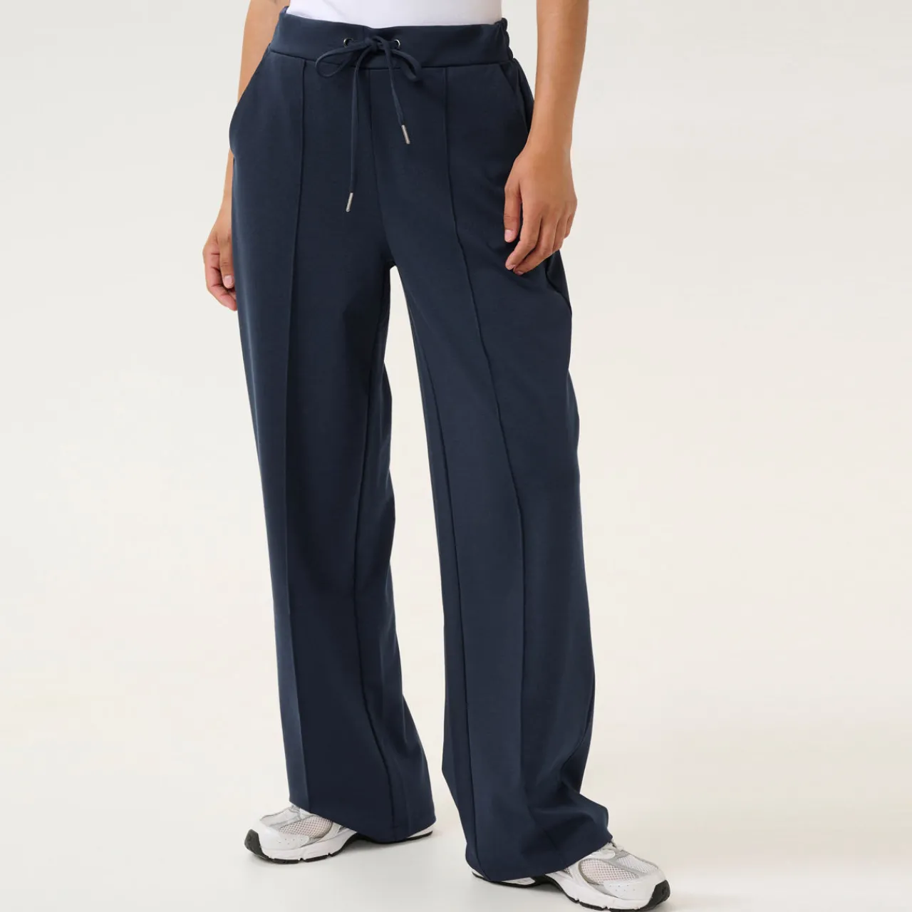 Discount Jenny Tie-Waist Wide Leg Trousers Women Trousers & Shorts