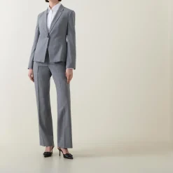 Clearance Jia9 Slim Single-Breasted Blazer Women Coats & Jackets