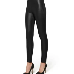 Online Jo Faux Leather Leggings Black Women Leggings
