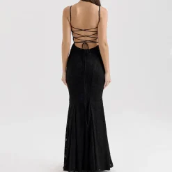 Outlet Joan Floral Lace Backless Gown Women Dresses