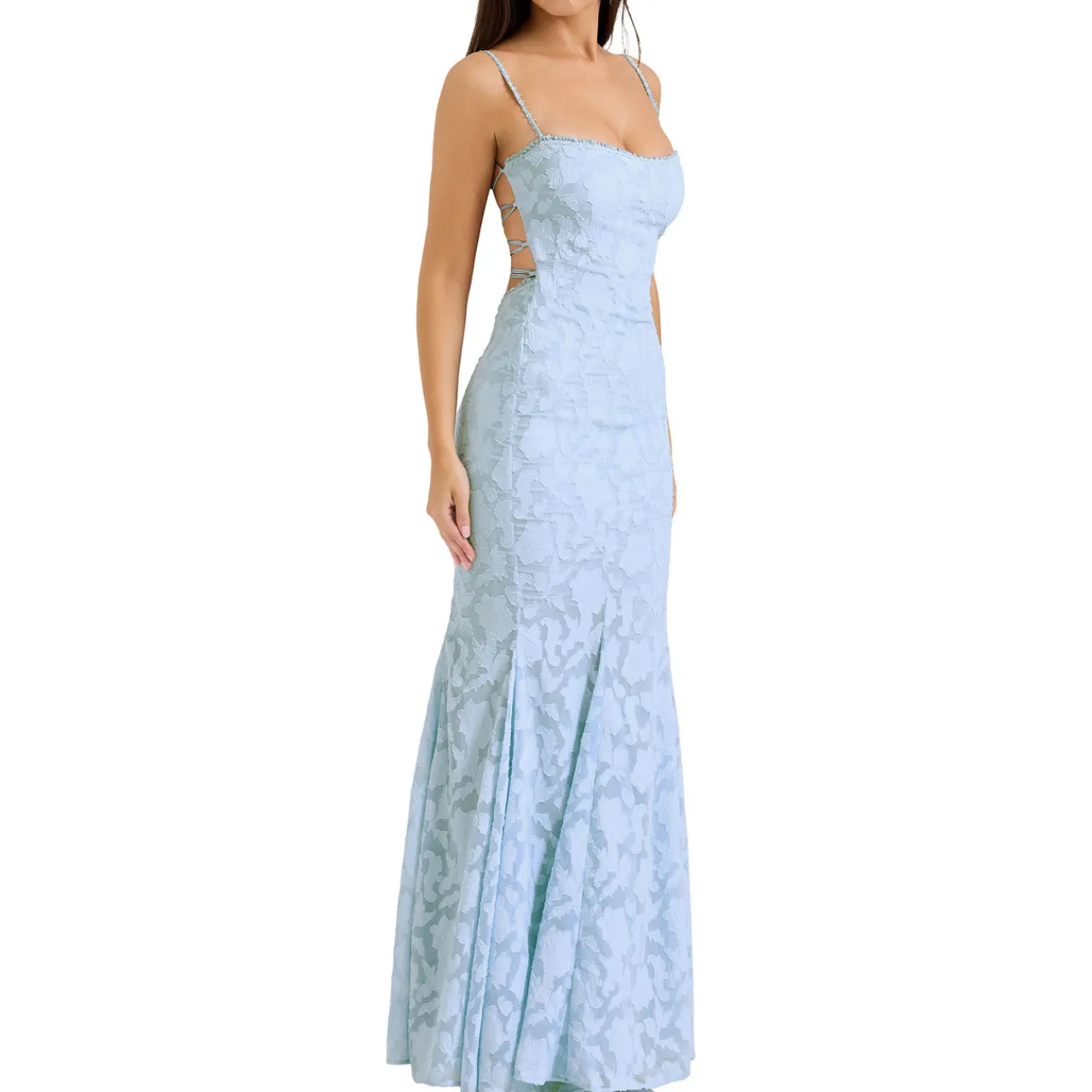 Online Joan Lace Open Back Gown Women Dresses