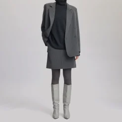 Joelle Double-Breasted Pinstripe Blazer Women Coats & Jackets