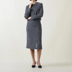 Sale Jolena1 Bouclé Knit Cardigan Women Sweaters & Cardigans
