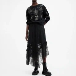 Josie Asymmetric Lace Skirt Women Skirts