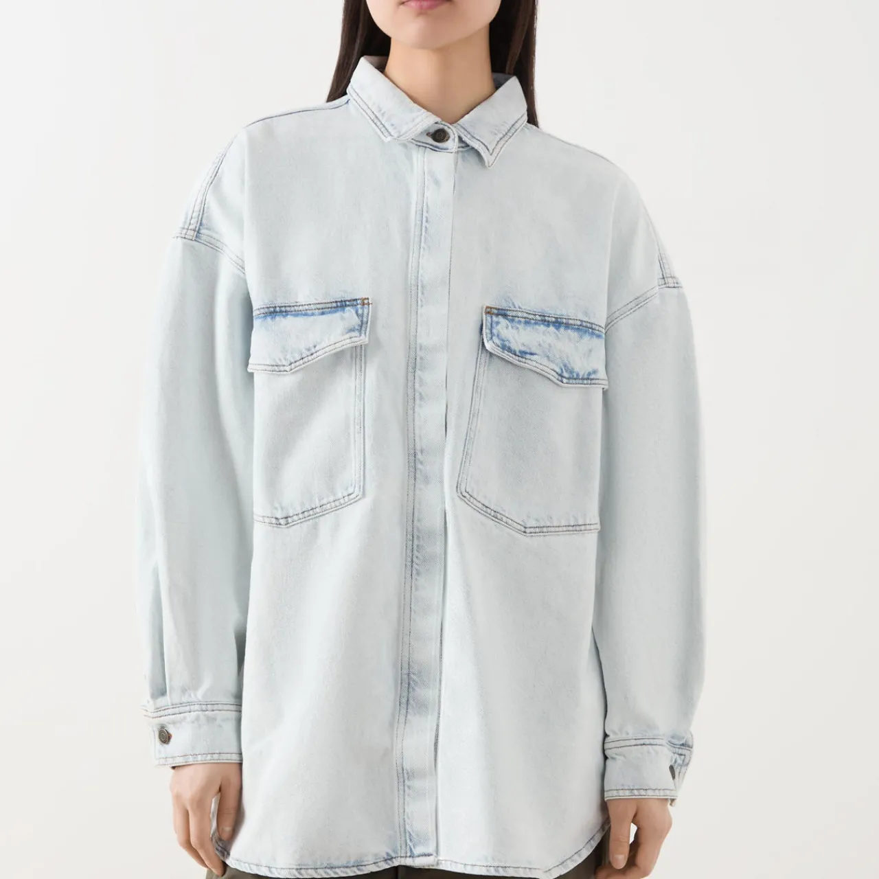 Clearance Joybird Denim Overshirt Women Coats & Jackets