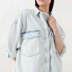 Clearance Joybird Denim Overshirt Women Coats & Jackets