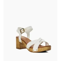 Judies Cross Strap Block Heels Women Heels